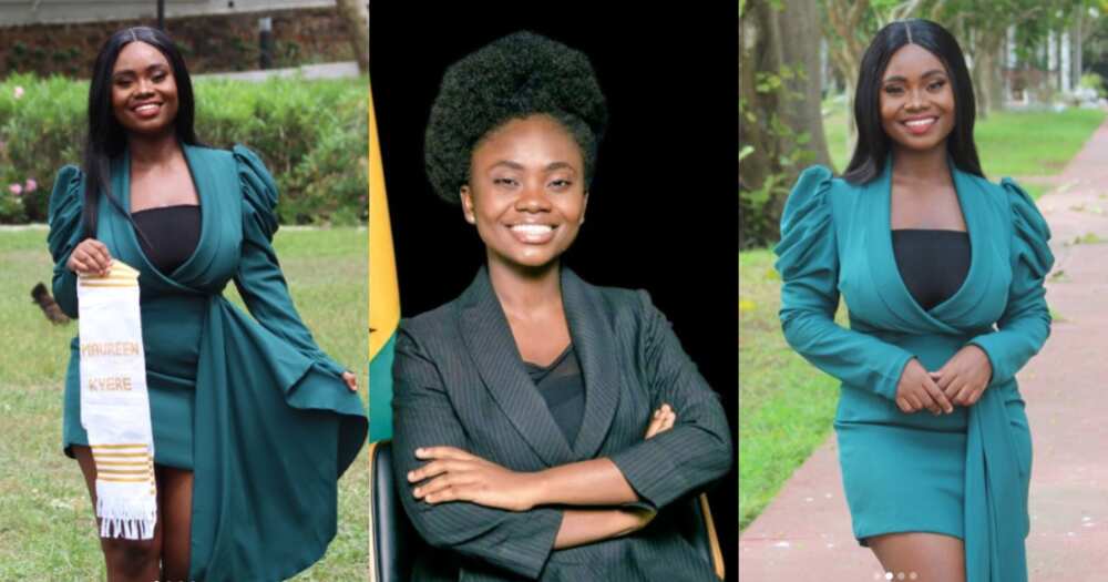 Maureen Kyere: The Ghanaian lady who earned 1st-class in law from Legon after overcoming challenges