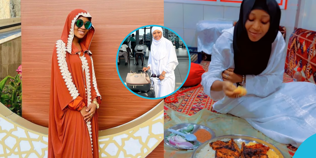 Akuapem Poloo looks ravishing in gorgeous Abaya dresses while celebrating 2024 Eid ul-Fitr in Mecca