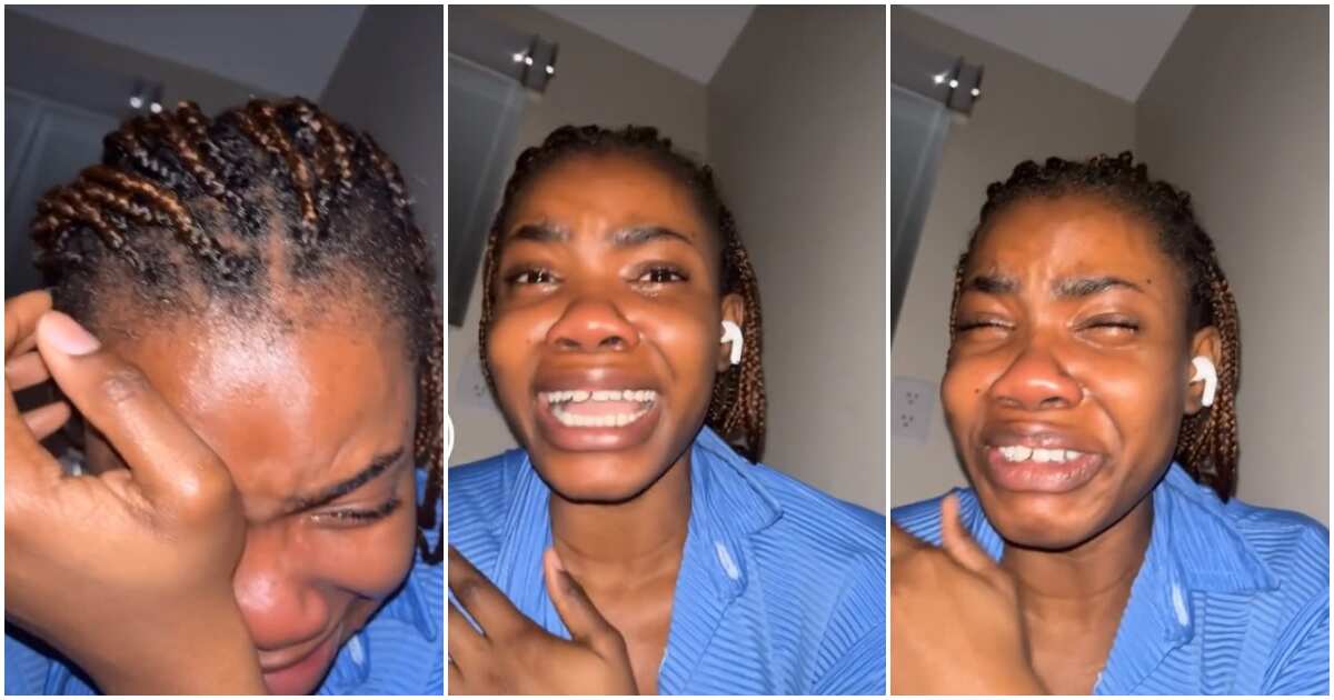 African lady in Canada sheds tears in a touching video, says she feels so lonely