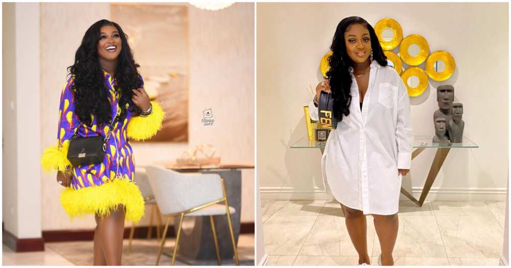 Jackie Appiah Slays In Orange Outfit And GH₵ 9000 Jacquemus Bag As She Shows Off Her Impressive Dance Moves