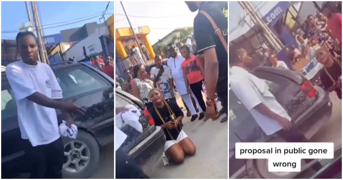 Proposal gone wrong, lady proposes to lover