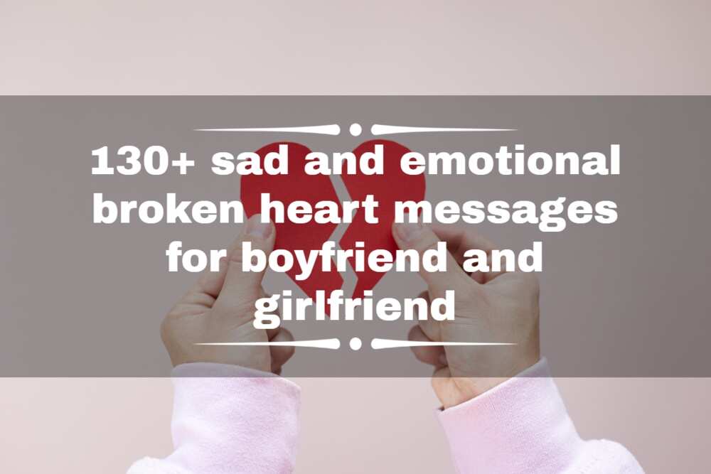 broken heart messages
