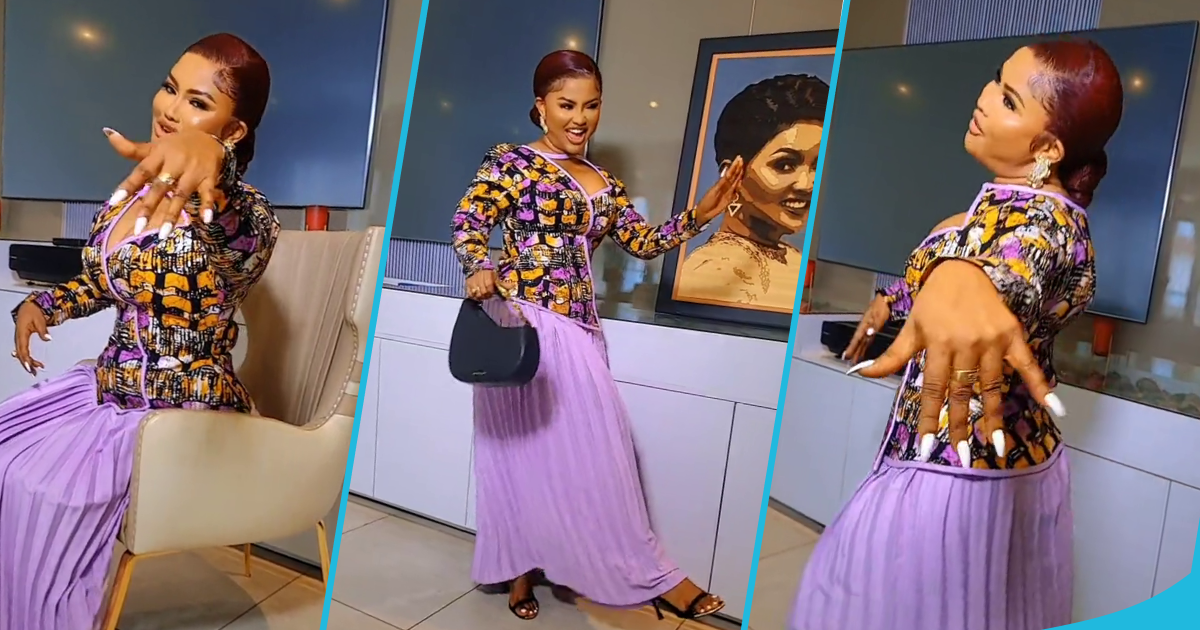 Nana Ama McBrown shows off her wedding ring, proves she is still married despite divorce rumours, video