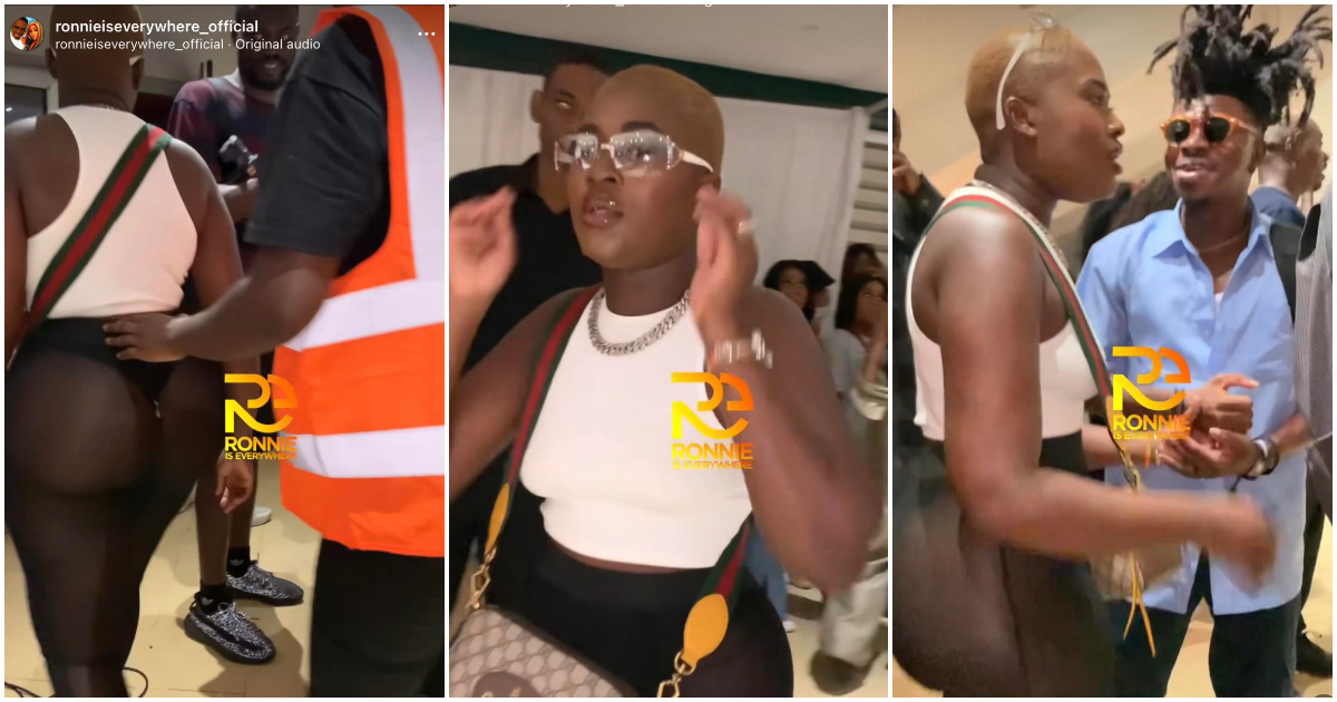Fella Makafui: AMG Medikal's Wife Wears Sleeveless Top And LingerieTo Wizkid's Concert In Ghana