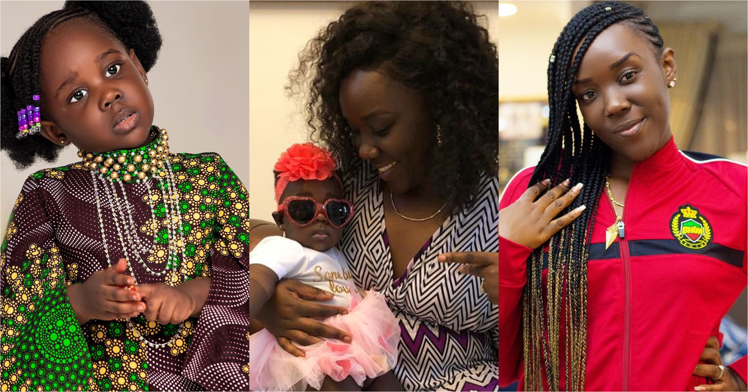 Stonebwoy drops twinning photo of his wife and daughter