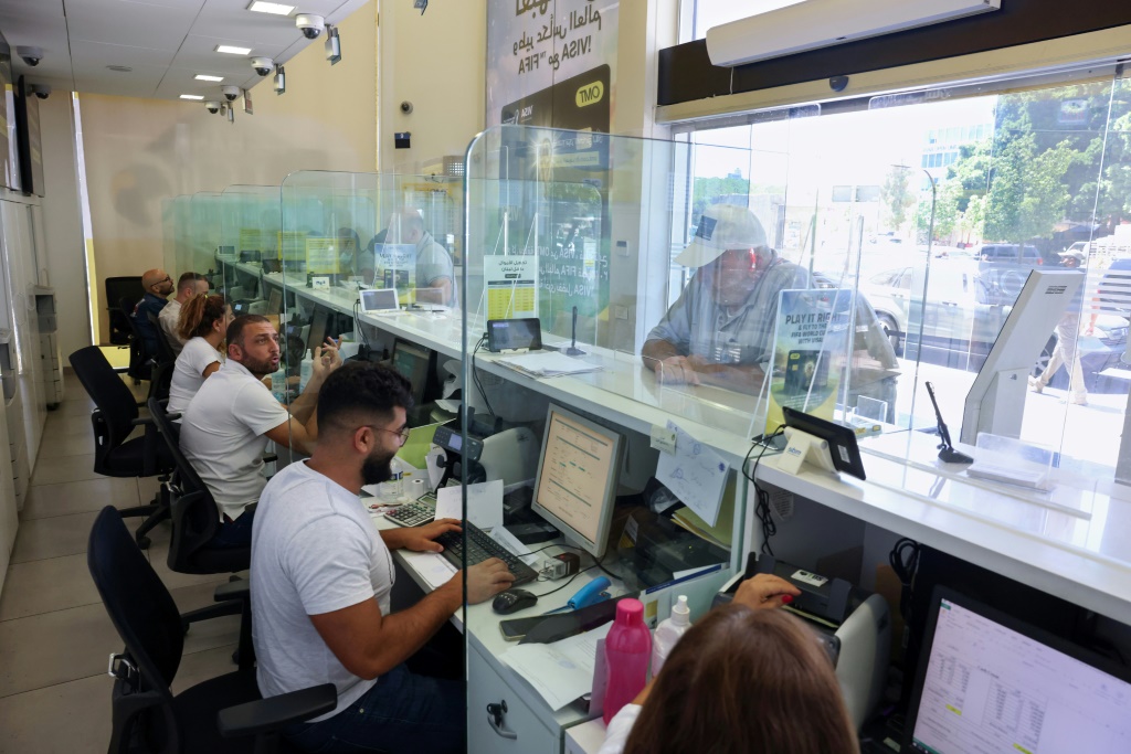Money transfer agencies are filling the gap after Lebanon's banking sector has largely crumbled