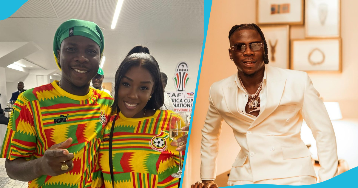 Stonebwoy gives money to ladies in Côte d'Ivoire, video melts hearts: "He's kind."