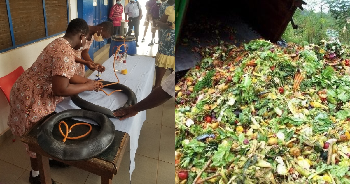 West Africa Senior High School Students Use School Waste to Produce Gas for Cooking