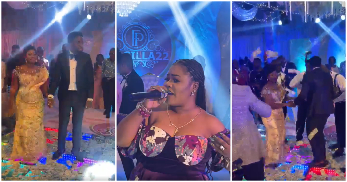 Dollars Rain As Obaapa Christy Performs At Wedding of Prophet Francis Agyemang