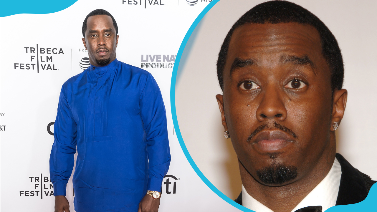 Puff Daddy at the 2017 Tribeca Film Festival (L) and him at another event