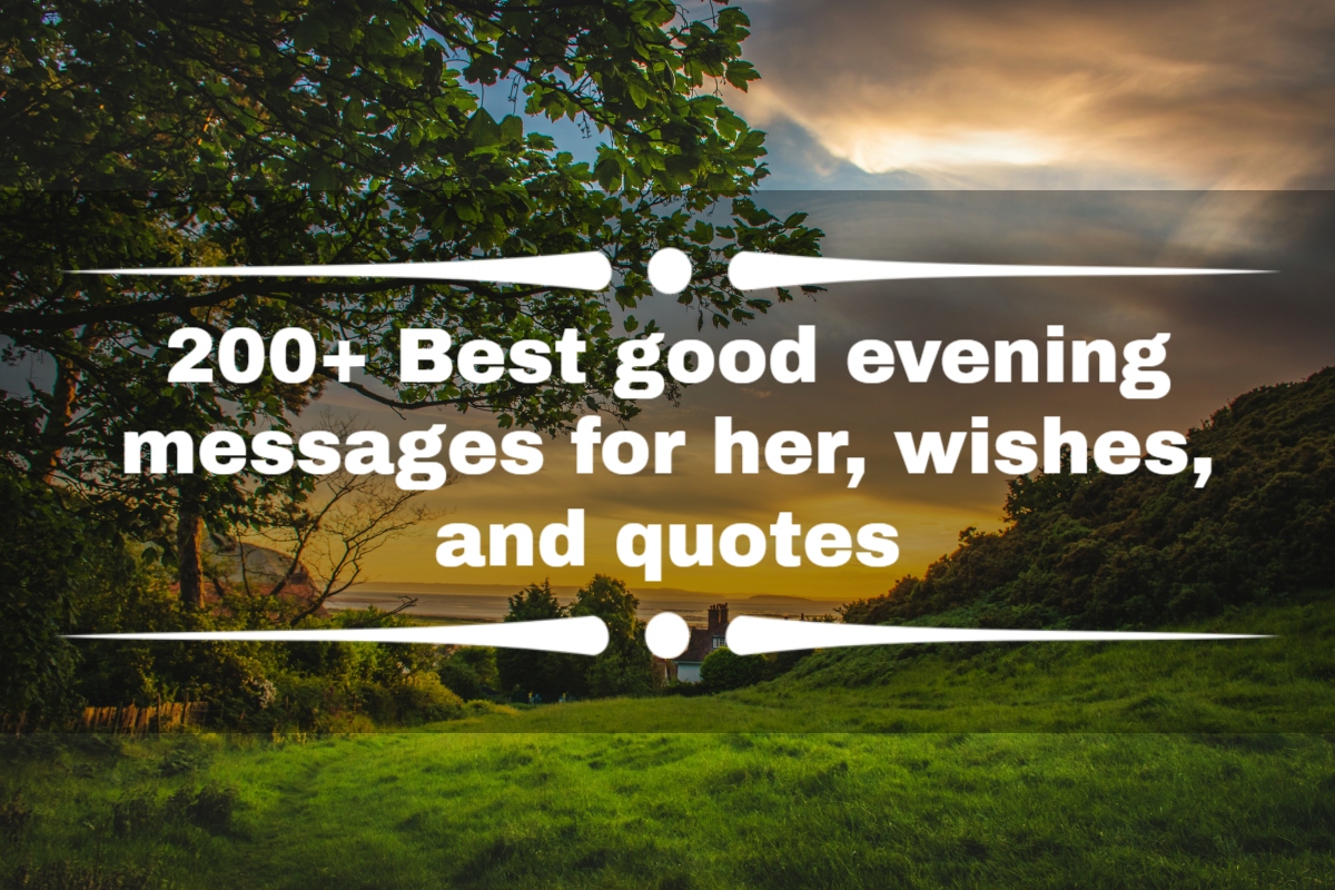 good evening messages for her