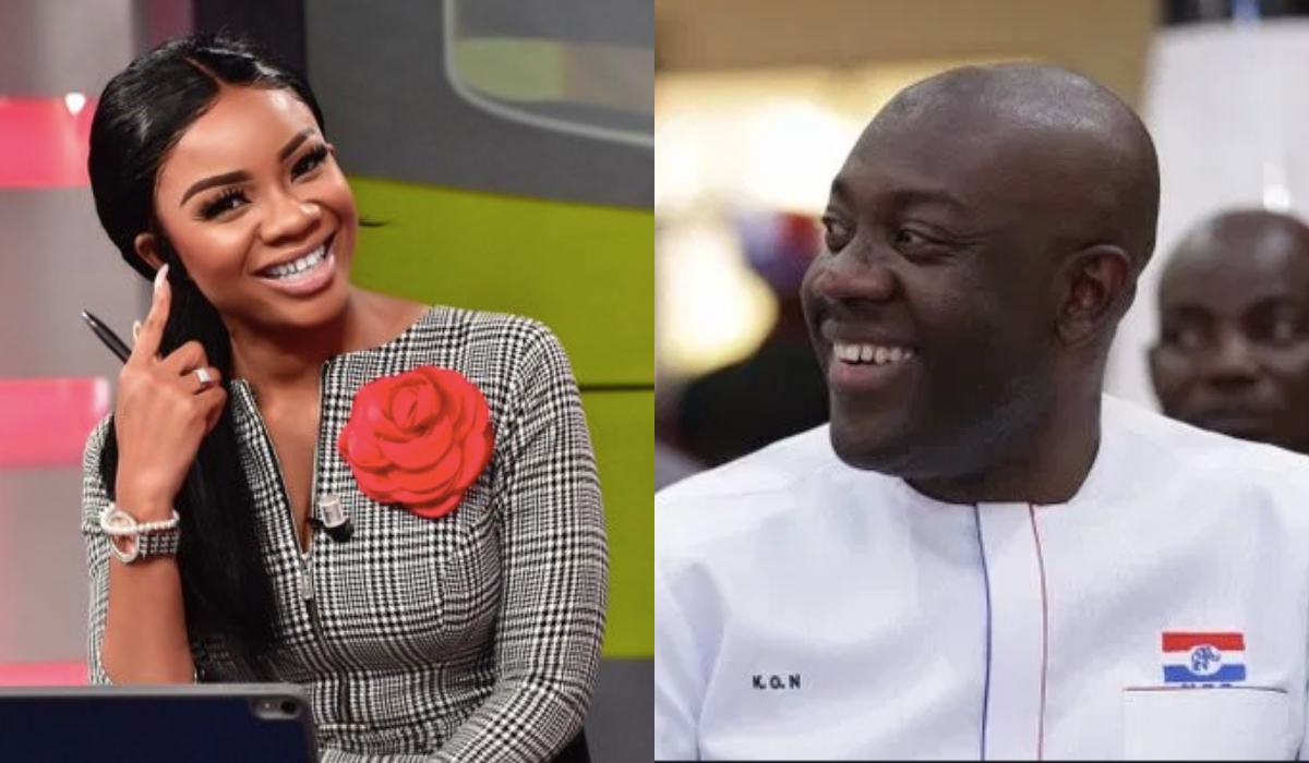Serwaa Amihere congratulate bestie Kojo Oppong Nkrumah on his ministerial appointment