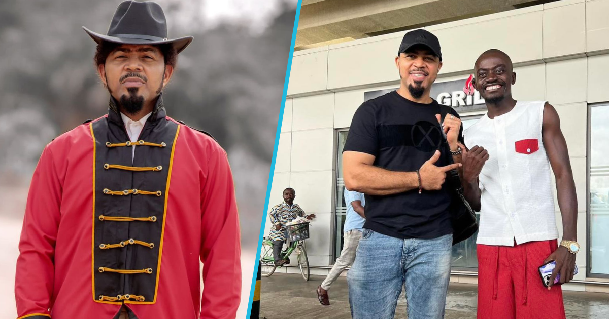 Ramsey Nouah says he Googled Lil Win and realised that he was big in Ghana, video goes viral