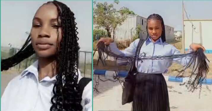 Student who arrived at a military university with long braids gets new look in video: "It's not allowed"