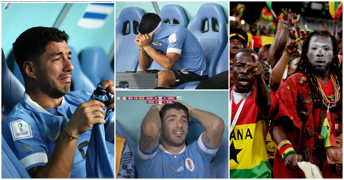 Ghana Vs Uruguay: Ghanaians excited as Luis Suarez weeps after Black Stars' 0-2 defeat, more reactions on game