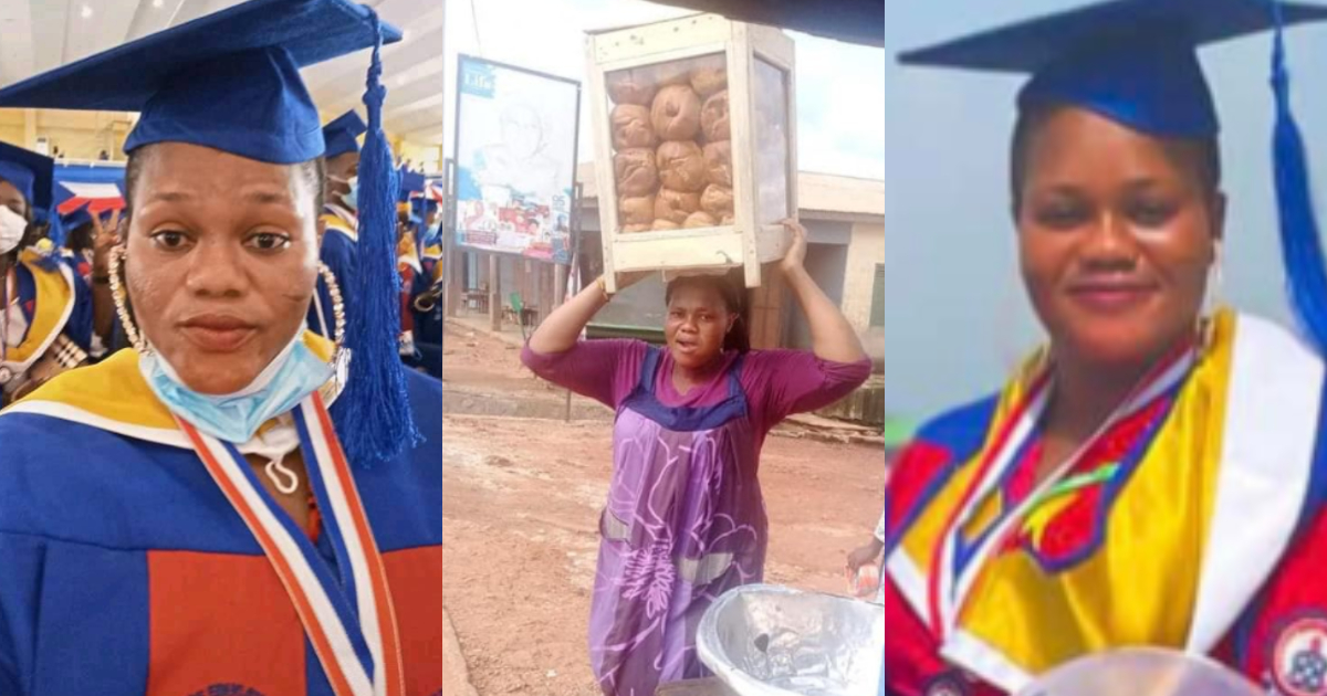From selling 'bofrot' to UEW first-class graduate: Meet determined single mom Priscilla Akwagu