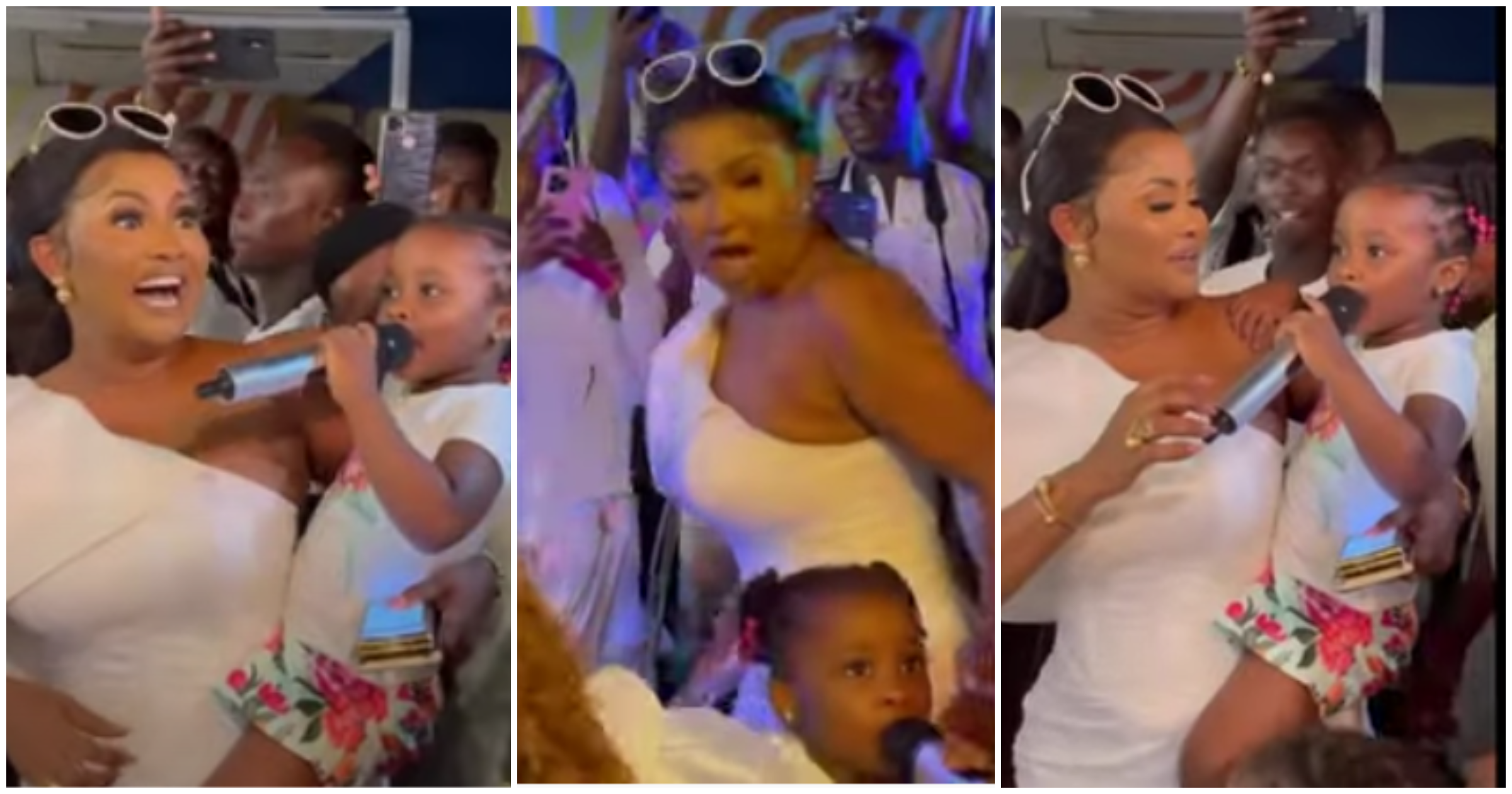 Go low low low: McBrown dances as Baby Maxin performs Buga at her grandmom's 65th birthday party, video drops