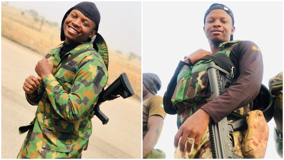 I'm strong, true son of the soil: Nigerian soldier proclaims, shows off in new photos