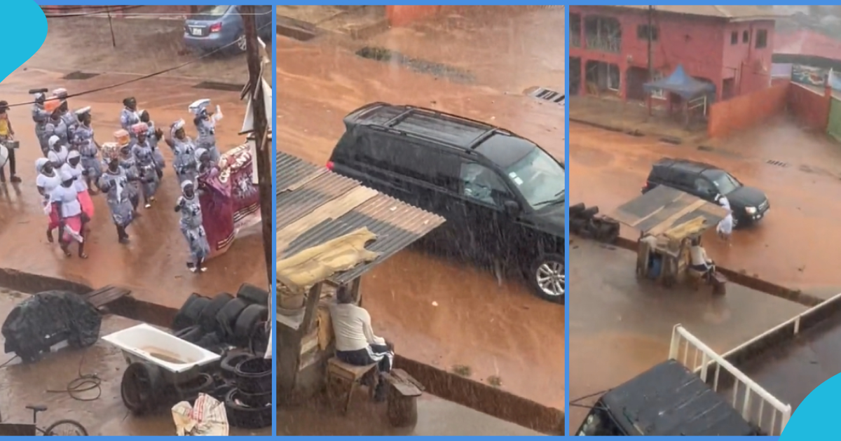 Pastor And Wife Chilling Inside V8 While Church Members March In The Rain, Peeps React To Viral TikTok Video
