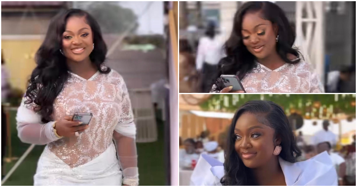 Ghanaian Actress Jackie Appiah Attends Plush Wedding Slaying In Stunning Dress And GH₵ 170 430 Chanel bag