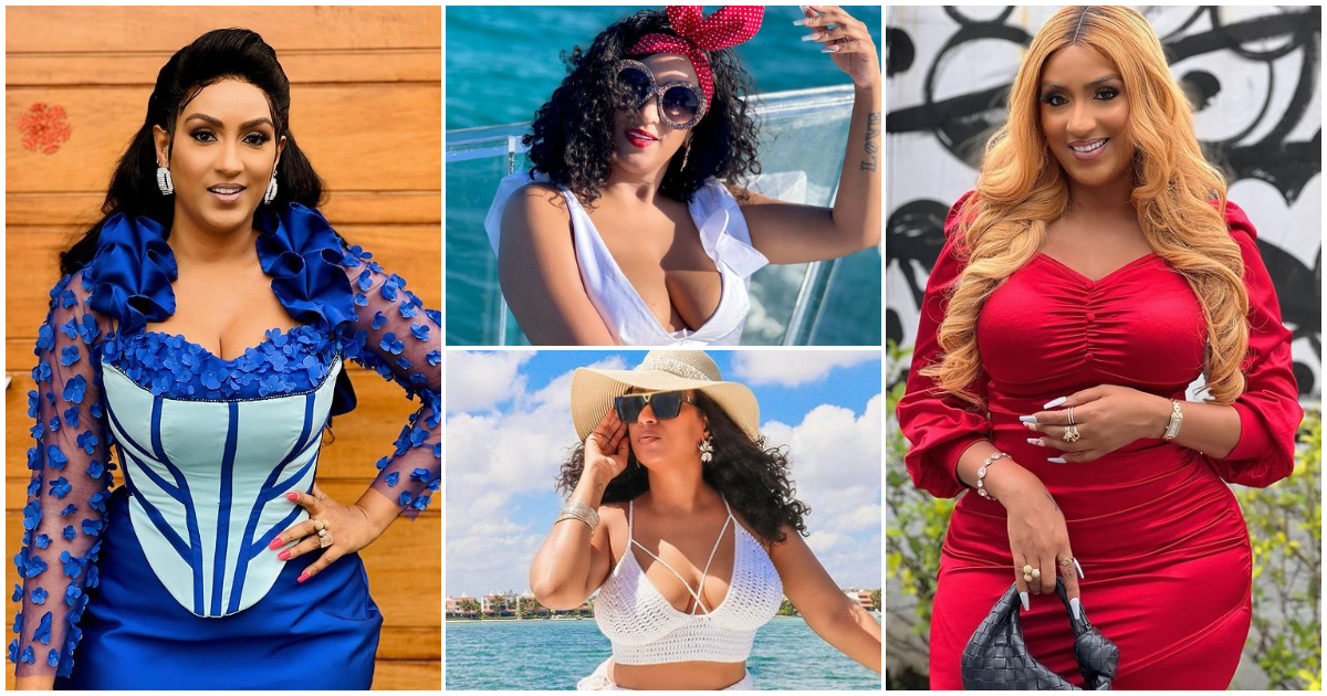 Fine and rich babe: Juliet Ibrahim flaunts cleavage in hot photos as she goes on a boat cruise in Mexico
