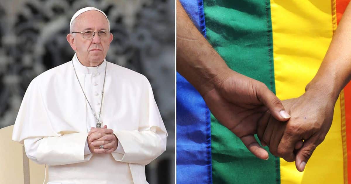 Pope Francis slammed the criminalisation of homosexuality