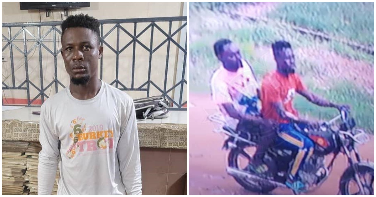 One of the robbers captured on CCTV attacking woman in broad daylight arrested
