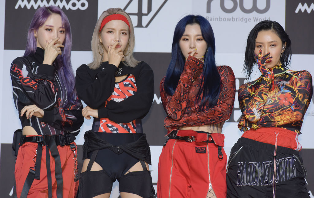 MAMAMOO, one of the most popular K-pop groups, performs at their 2nd Album 'reality in BLACK' Showcase.