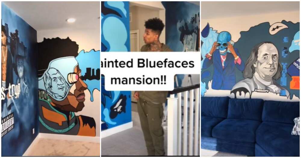 Blueface's painted mansion