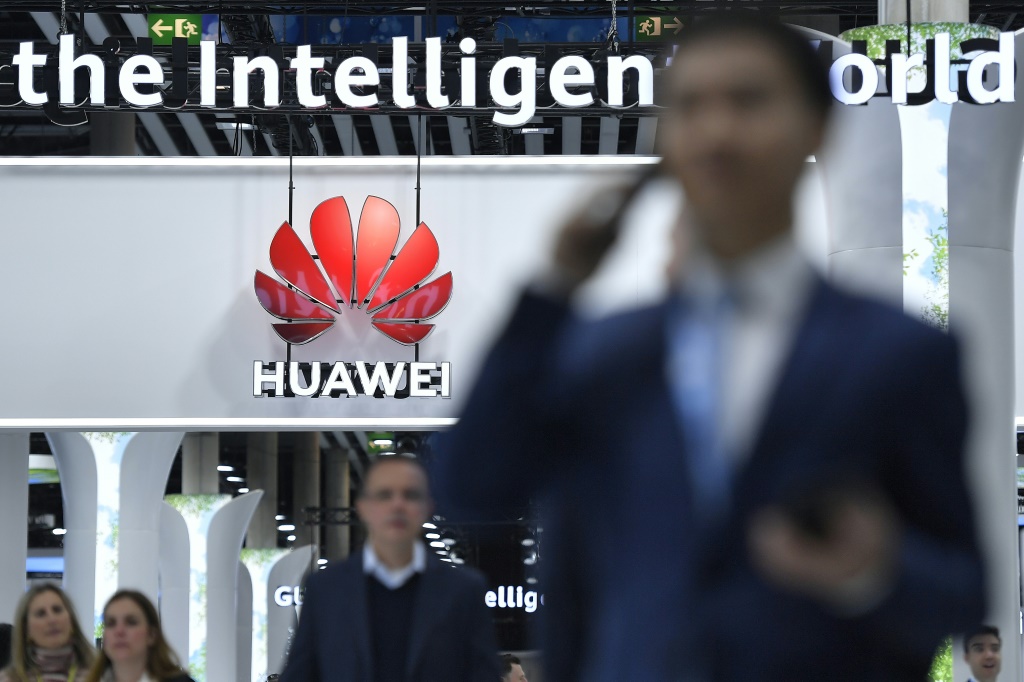 Huawei's pavilion at the Mobile World Congress was by far the biggest and brightest