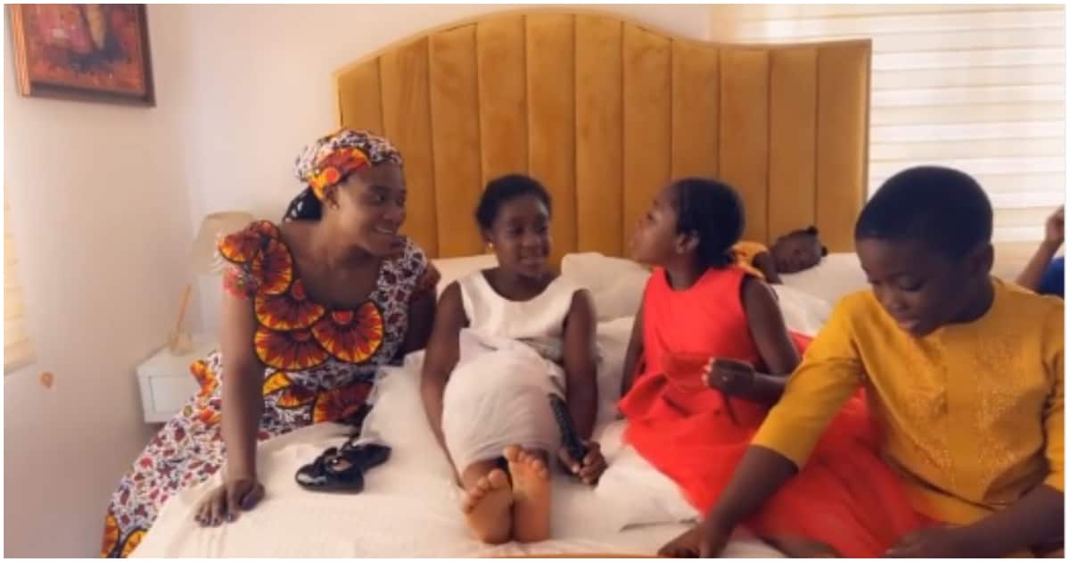 Mother’s Day: Mercy Johnson celebrates with her kids.