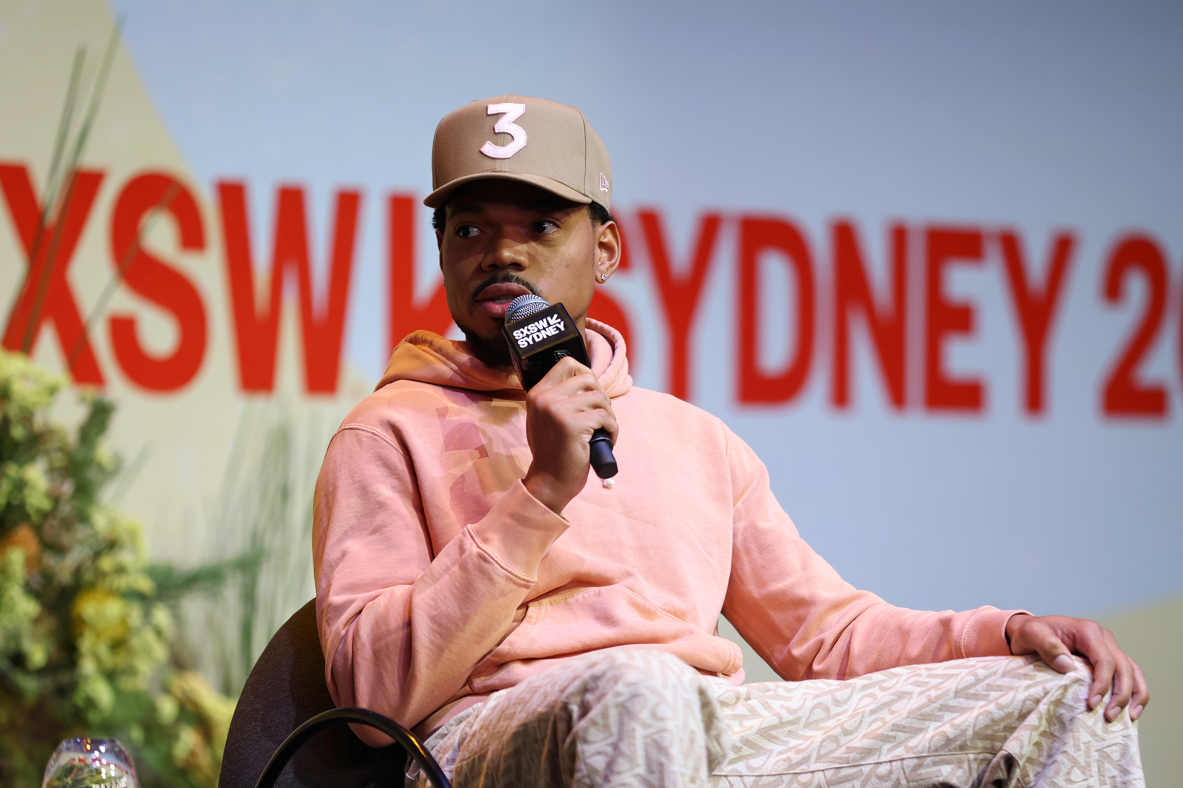 Chance the Rapper speaks during the 50th Anniversary Of Hip Hop keynote