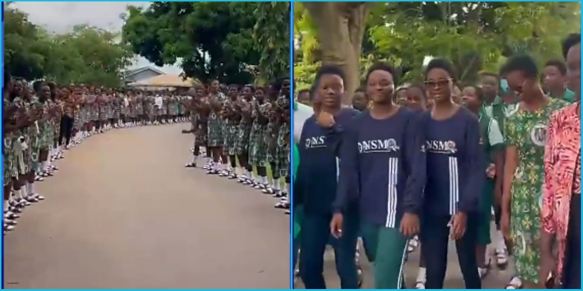 NSMQ 2023: St Louis SHS Contestants Welcomed To School In Grand Style