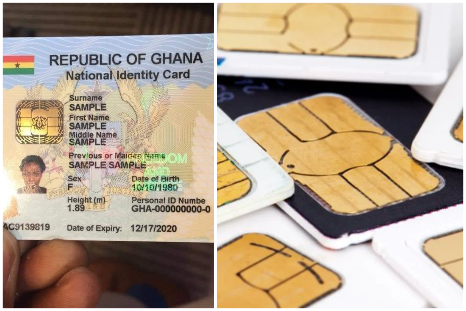 how to register sim with Ghana card