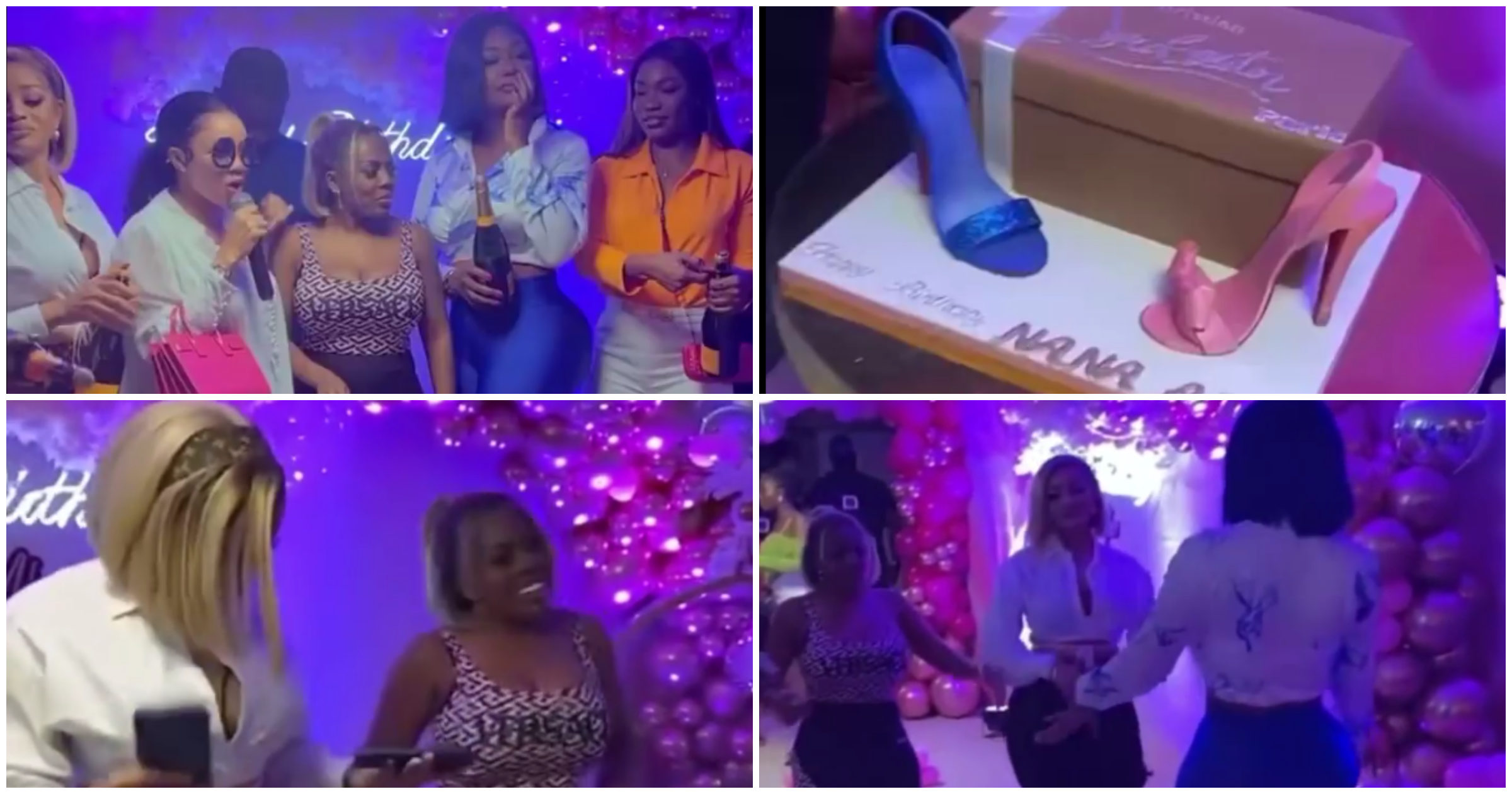 9 lovely videos drop Nana Aba Anamoah hosts plush 42nd birthday with Mr Drew, Serwaa Amihere, Sandra Ankobiah, and others