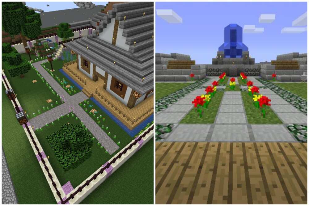 Minecraft garden ideas