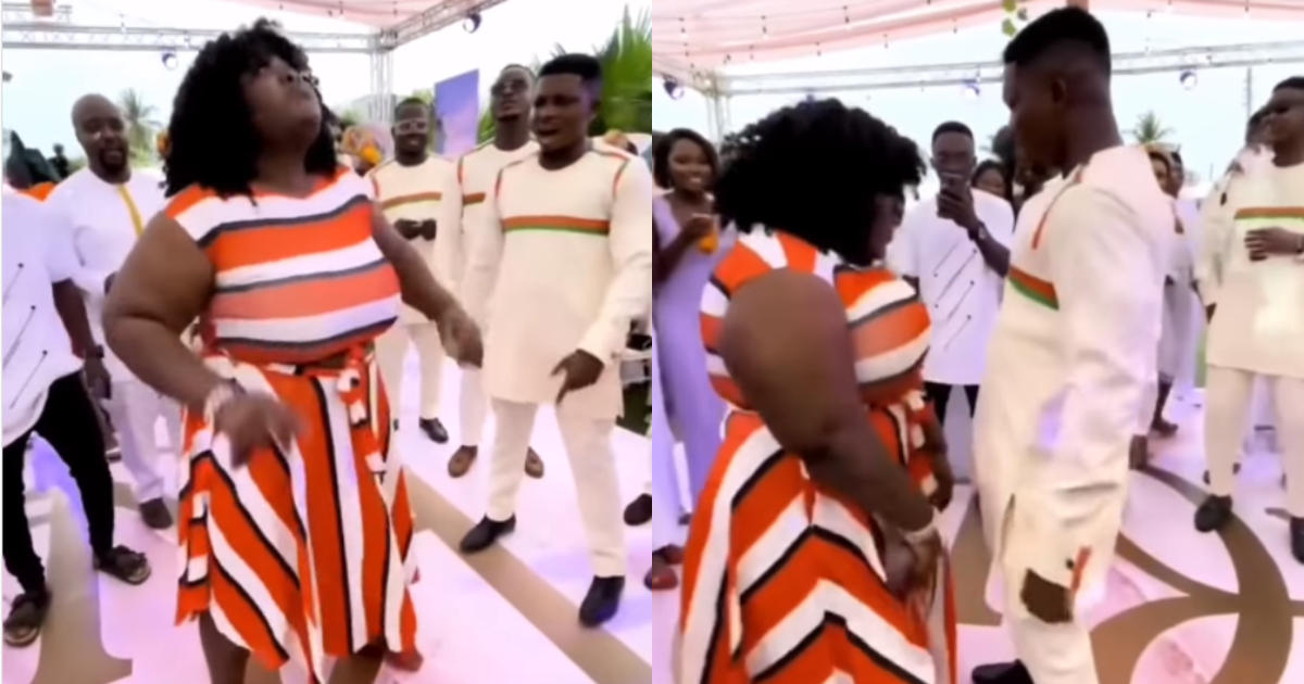 Ghanaian lady dancing