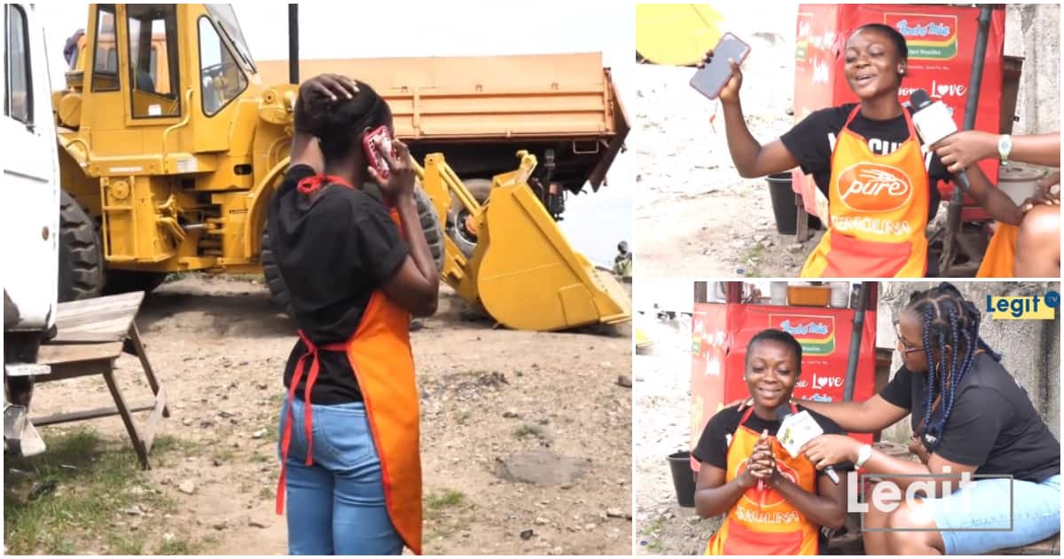 "If I sell noodles for the next 5 years, I can't make GH₵2k": Noodles seller wowed in video as she gets GH₵2k