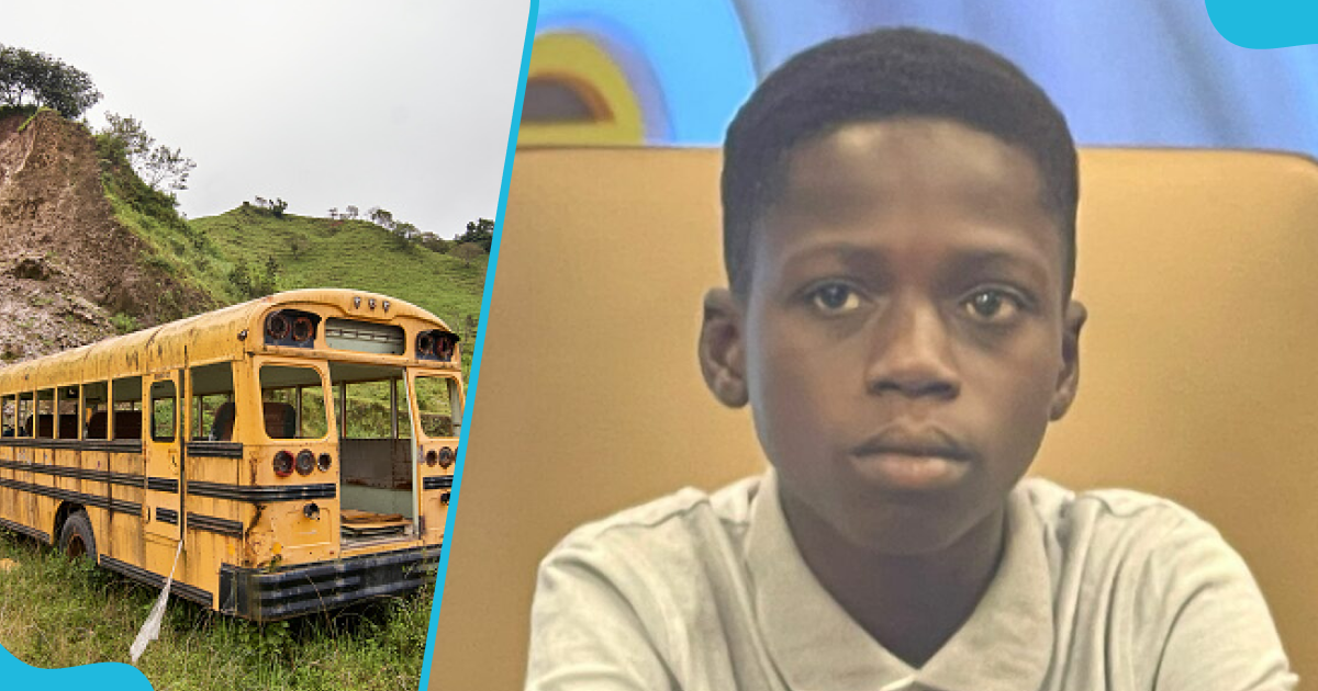 13-year-old Augustine Nii Odoi Laryea saved the lives of over 50 people on a school bus after driver collapsed behind steering wheel.