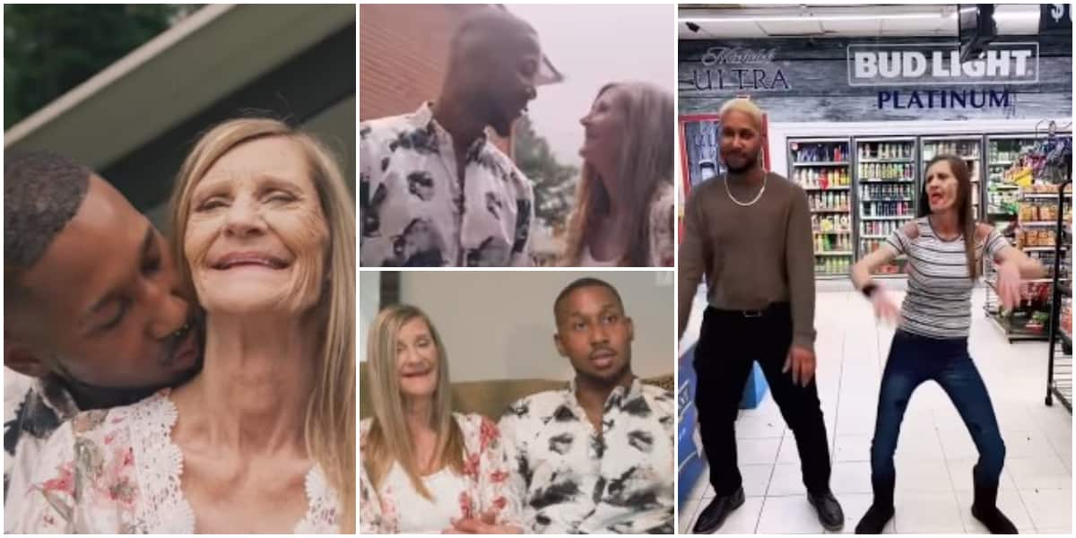 She gets me aroused; 24-year-old man who married 61-year-old woman with 8 kids opens up in new video