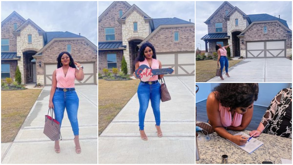 Young Nigerian lady 'buys' home in America as nurse, some disagree