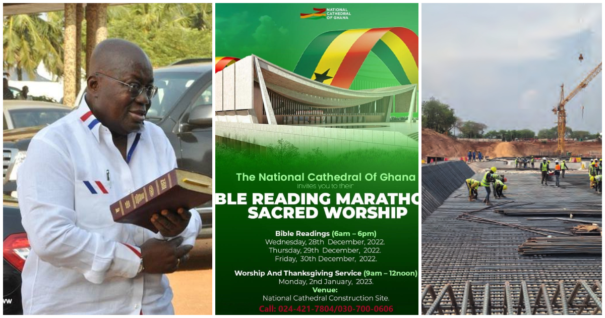 A Bible reading marathon and sacred worship ceremonies are expected to be held at the site of the construction works of the National Cathedral project