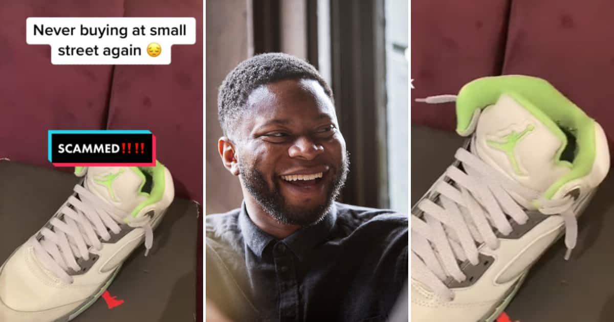 TikTok user @sedi_ftb shared a hilarious video of the lit shoes playing music