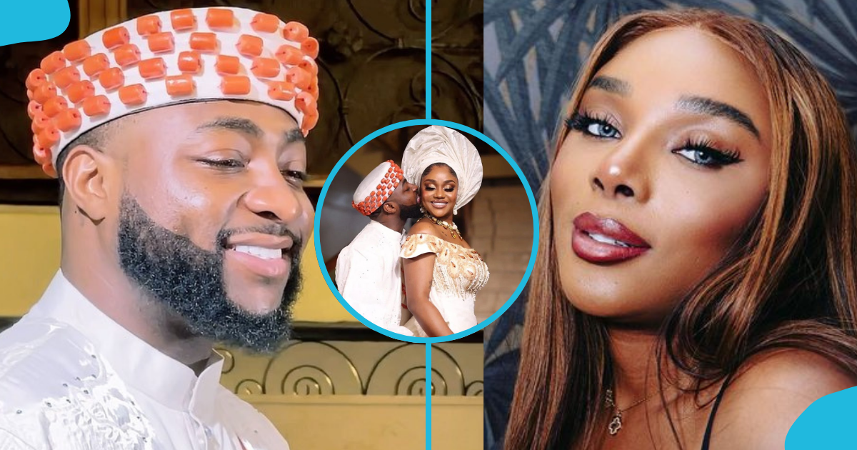 Big commotion as Davido's alleged pregnant French side chick breaks silence after he wedded Chioma