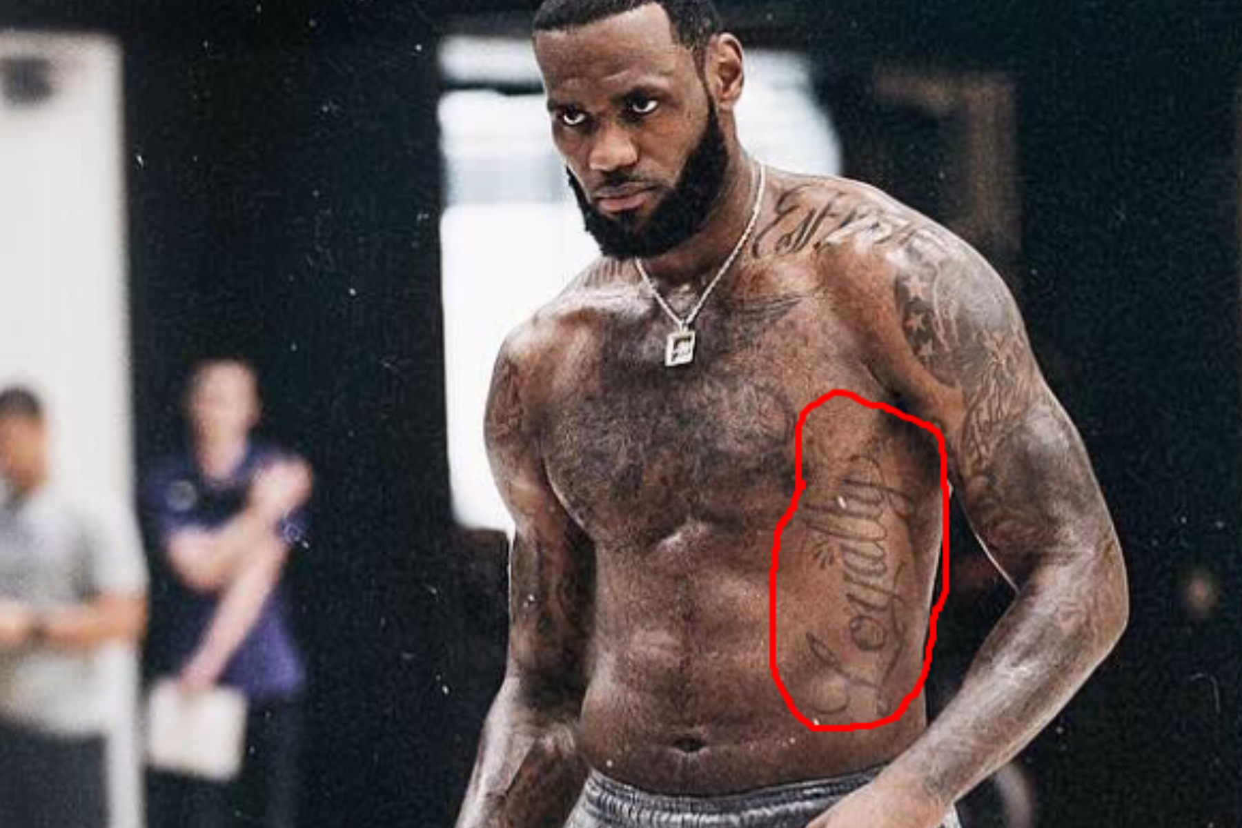 LeBron has a loyalty tattoo on the left side of his stomach