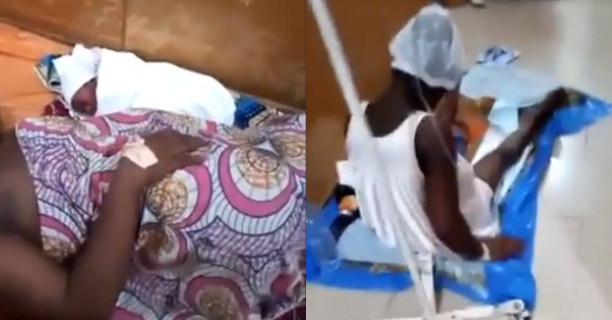 Video of newborn babies & mothers on bare floor at Manhyia Government Hospital in Kumasi