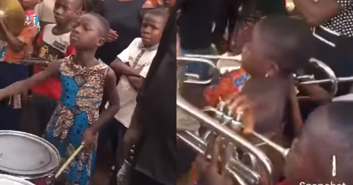 Girl wows with her amazing drum-playing skills