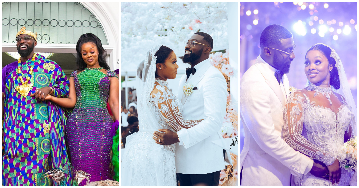 Video of Kojo Jones and wife’s plush wedding thanksgiving ceremony drops; fans stunned over her behaviour
