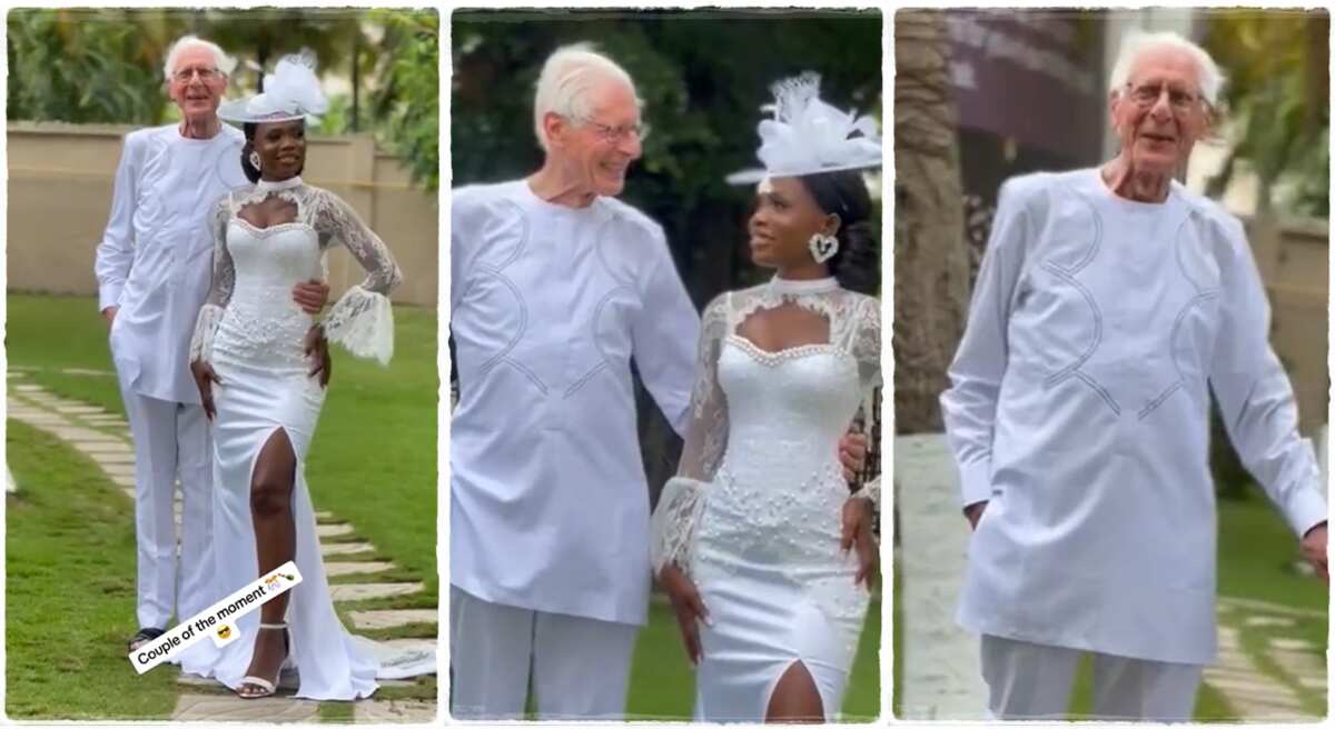 Lady gets praised on TikTok for marrying a White man far older than her