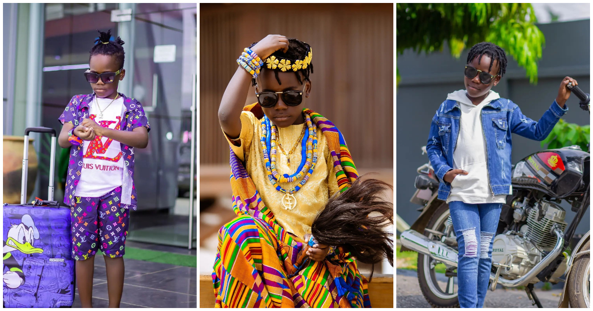 Mzbel's Son Nana Kwame Adepa Takes Over Social Media With Kingly Birthday Photos